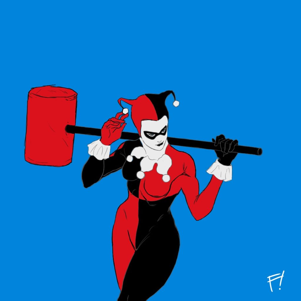 Harley Quinn, drawn by F!