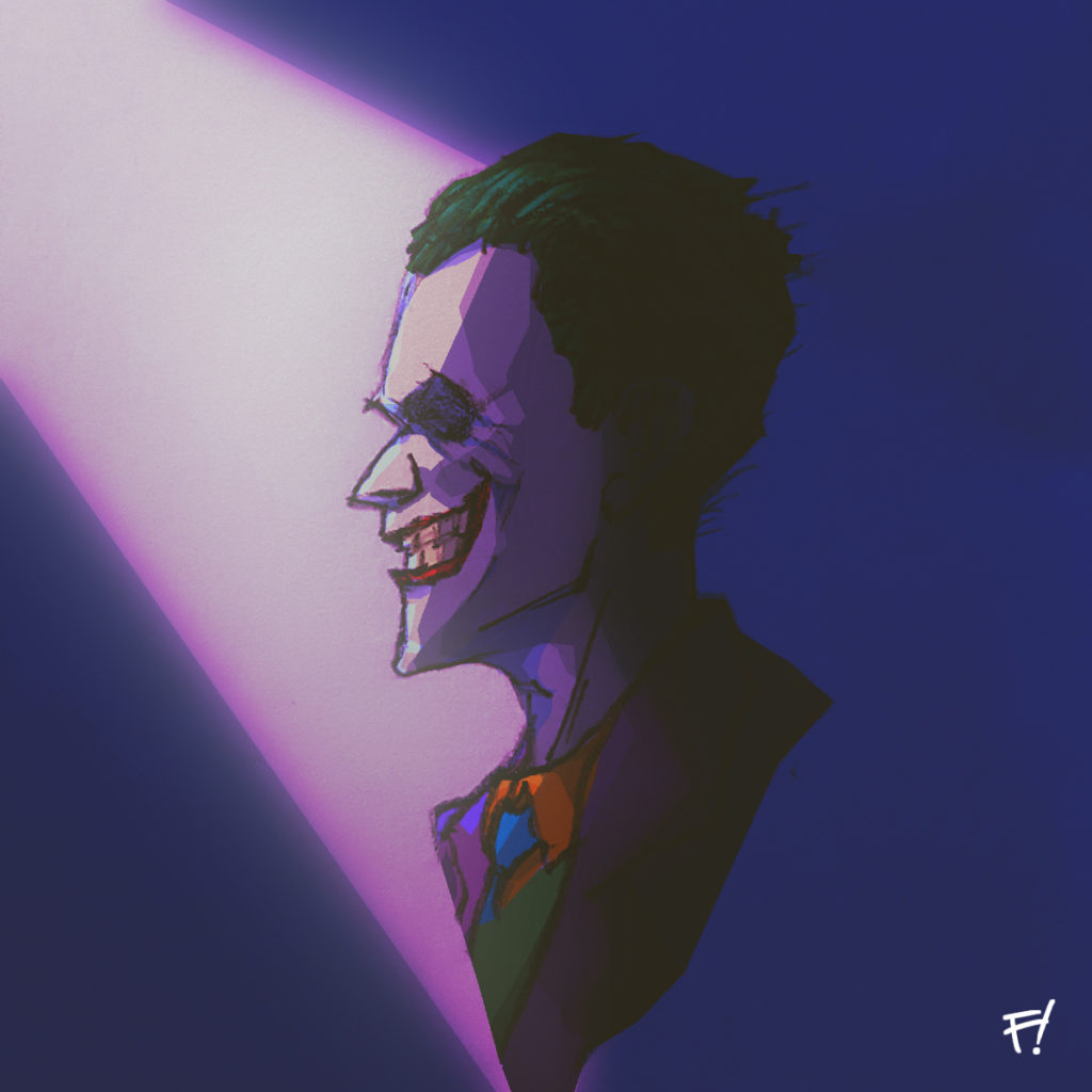 Joker Side Profile - Final Piece, drawn by F!